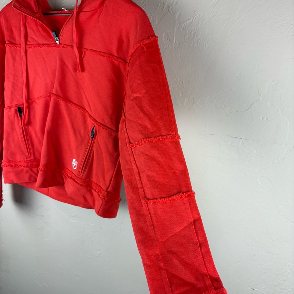 Born Primitive The Stitch Cropped Hoodie Sweatshirt Orange Women’s size small - Picture 8 of 13